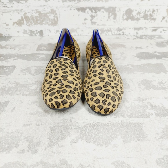 NEW Rothy's Spotted The Loafer Leopard Print Slip On Round Toe Loafers K868 - Picture 4 of 8